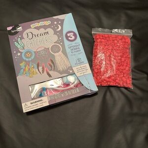 Dream Catcher Craft Kit with Red Beads